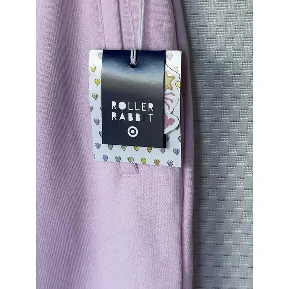 Roller Rabbit x Target Jogger Sweatpants Soft Pink XL New 100% Cotton - Picture 4 of 9